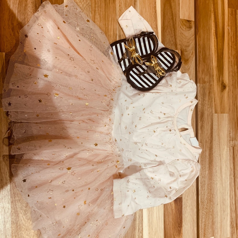 Dress and sandals bundle for sale